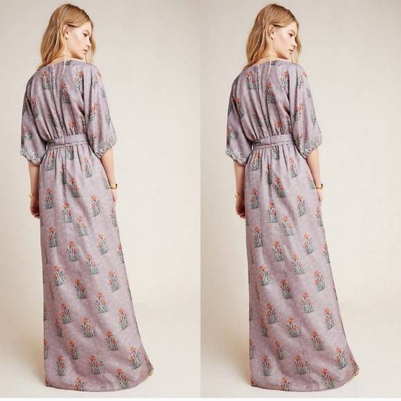 Anthropologie Sachin and babi Isolde floral sequin maxi dress - Picture 5 of 6